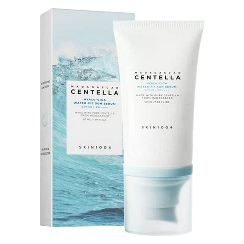 کرم ضد آفتاب بدون رنگ سنتلا، 50 SPF، مدل 1004، مناسب پوست چرب، حساس، نرمال و خشک و حجم 50 میلی‌لیتر، محافظت کننده در برابر اشعه UVA و UVB، بدون تست حیوانی، ++++PA، آبرسان، ضد التهاب، با ماندگاری 3 ساعته