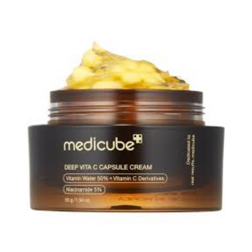 ماسک کرم کپسولی مدی کیوب Medicube Deep Vita C Capsule Cream روشن کننده 55 میل