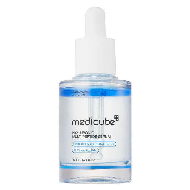 سرم آبرسان و جوانساز پوست مدی کیوب مدل Hyaluronic Multi Peptide مناسب برای انواع پوست حجم 30 میلی‌لیتر