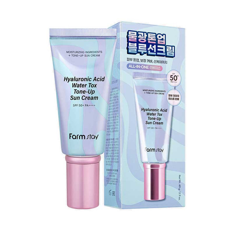 کرم ضد آفتاب روشن کننده و آبرسان SPF50 فارم استی Farm Stay مدل Hyaluronic Acid Water Tox