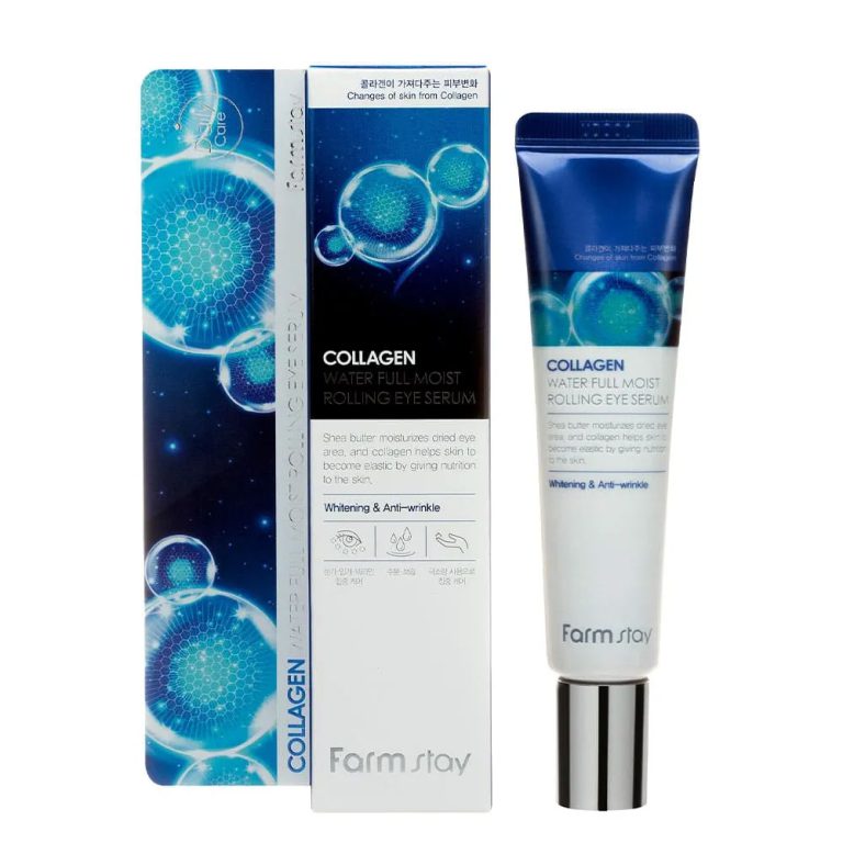 سرم دور چشم رولینگ کلاژن فارم استی (Farm Stay Collagen Water Full Moist Rolling Eye Serum) حجم 25 میلی‌لیتر