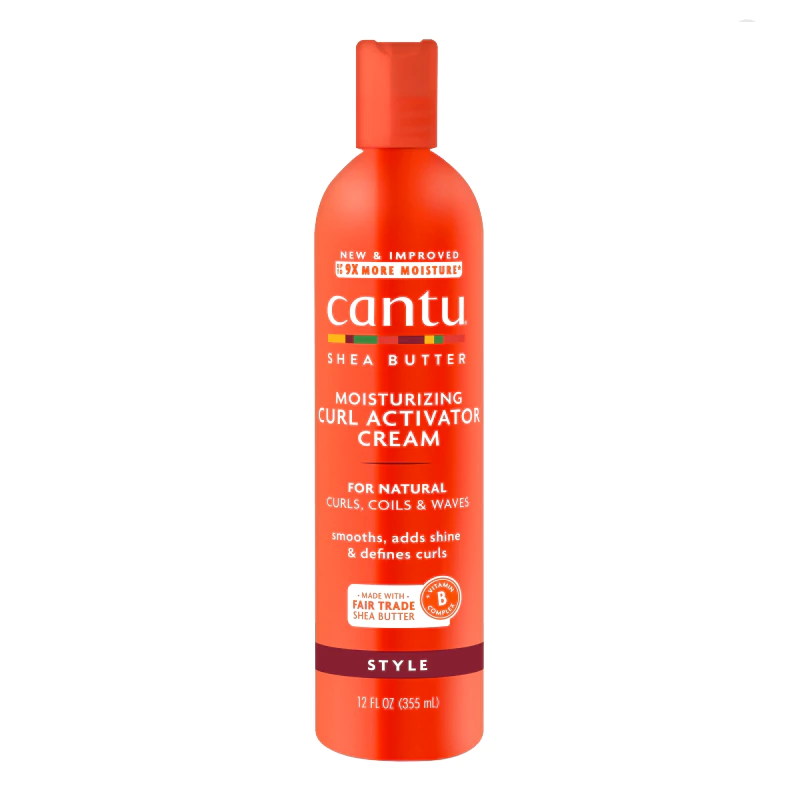 کرم فر کننده مو شی باتر کنتو مدل Cantu Moisturizing Curl Activator Cream حجم 355 میلی‌لیتر