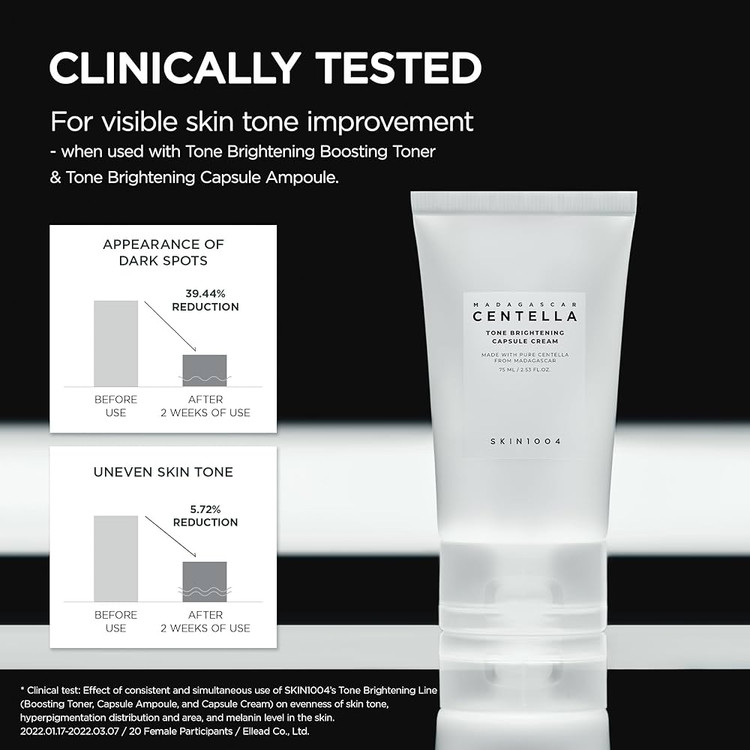 کرم کپسولی روشن کننده سنتلا اسکین 1004 Centella Tone Brightening Capsule Cream 75Ml