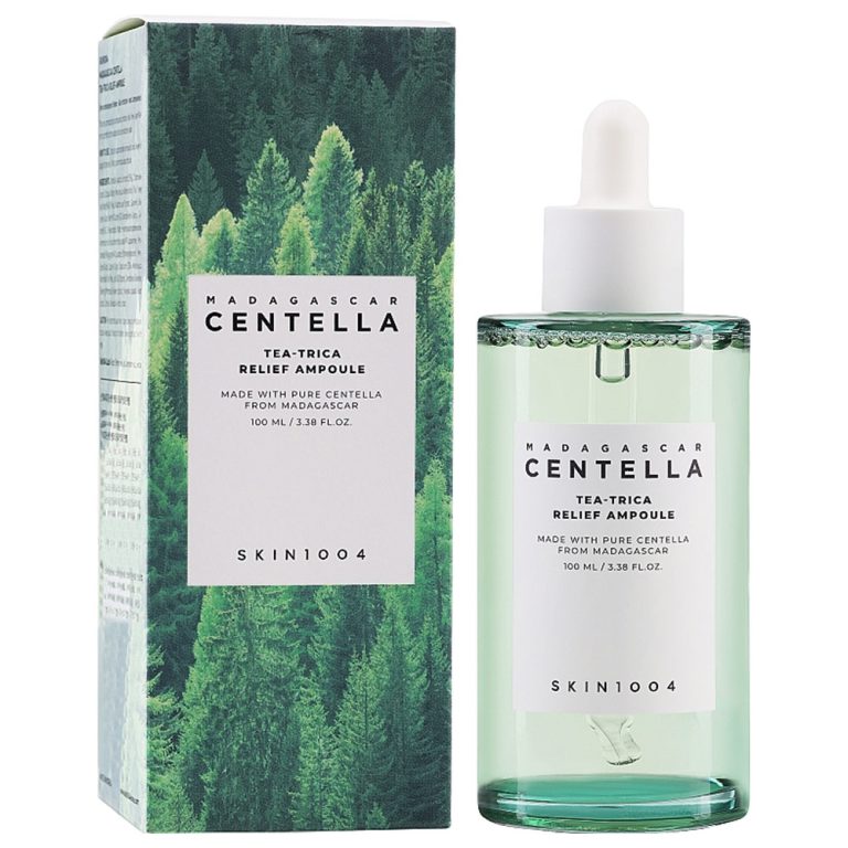 سرم سنتلا ماداگاسکار تسکین دهنده چای تریکا اسکین 1004 Skin1004 Madagascar Centella Tea-Trica Relief Ampoule