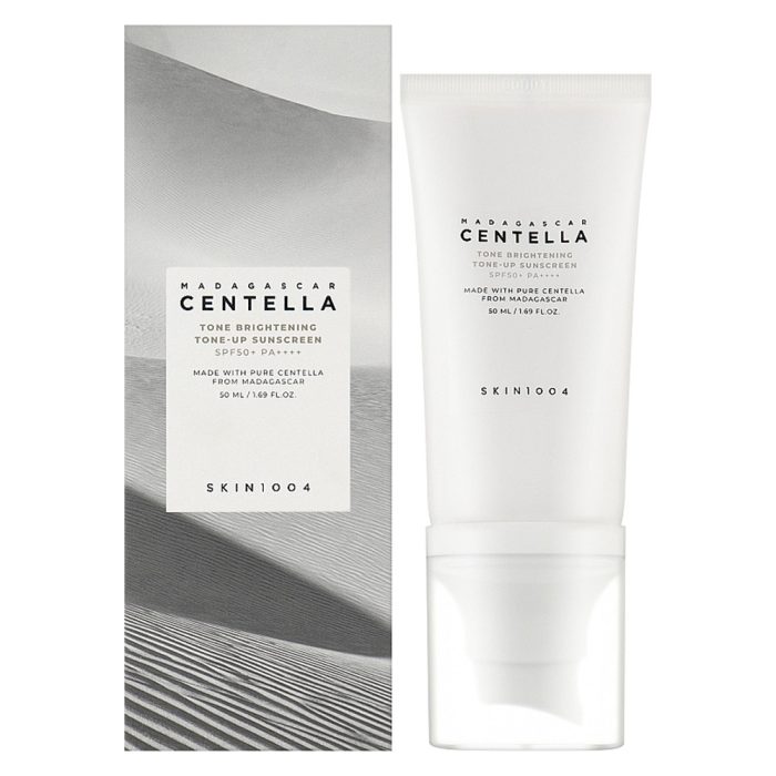 ضد آفتاب ضدلک و روشن کننده تون آپ سنتلا اسکین 1004 CENTELLA TONE BRIGHTENING TONE-UP SUN CREAM