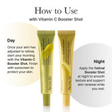 بوستر شات رتینال و کافئین ضدچروک و بستن منافذ آرنسیا ARENCIA RETINAL BOOSTER SHOT FACE & BODY