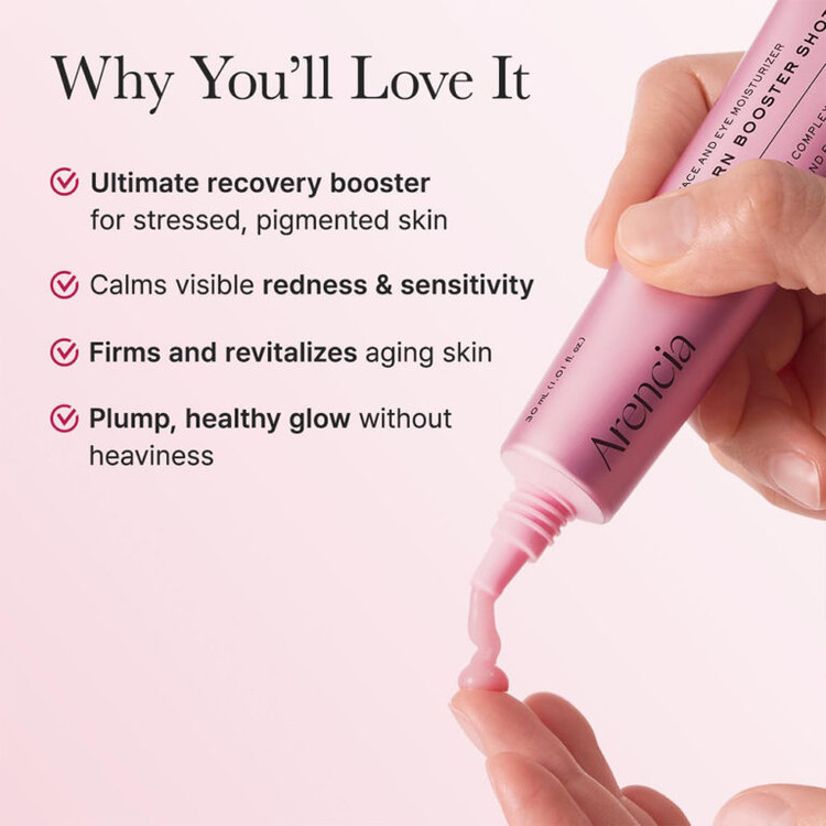 بوستر شات PDRN و پپتید ترمیم کننده و جوانساز آرنسیا Arencia PDRN BOOSTER SHOT FACE & EYE