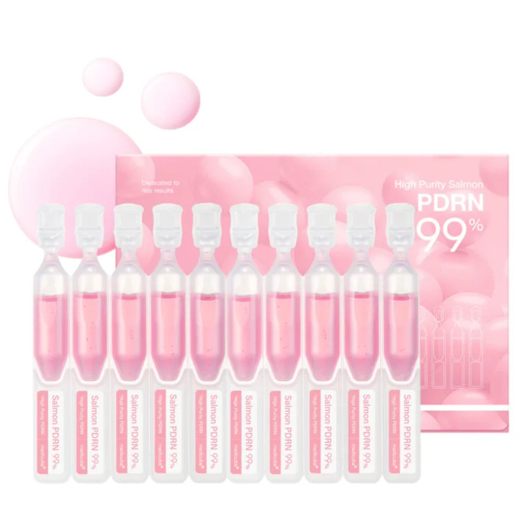 ویال PDRN ماهی سالمون مدی کیوب medicube Salmon DNA PDRN Pink One Day Serum