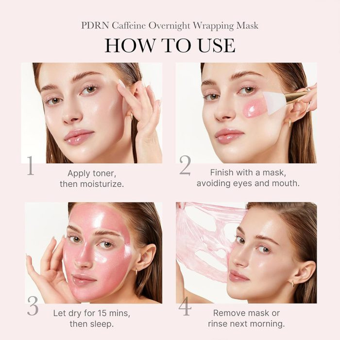 ماسک شب کافئین و PDRN مدی کیوب Medicube PDRN Pink Collagen Gel Mask 75ml