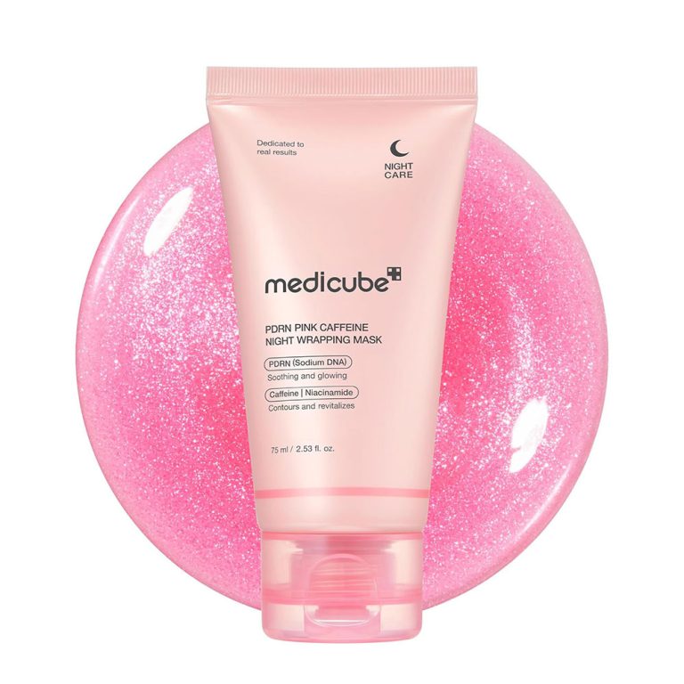 ماسک شب کافئین و PDRN مدی کیوب Medicube PDRN Pink Collagen Gel Mask 75ml