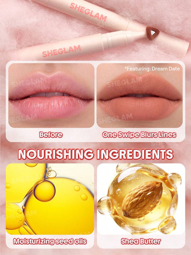 پاف لیپ مارشمالو شیگلم SHEGLAM Marshmallow Puff Lip Blur Pen (تمام رنگ ها)