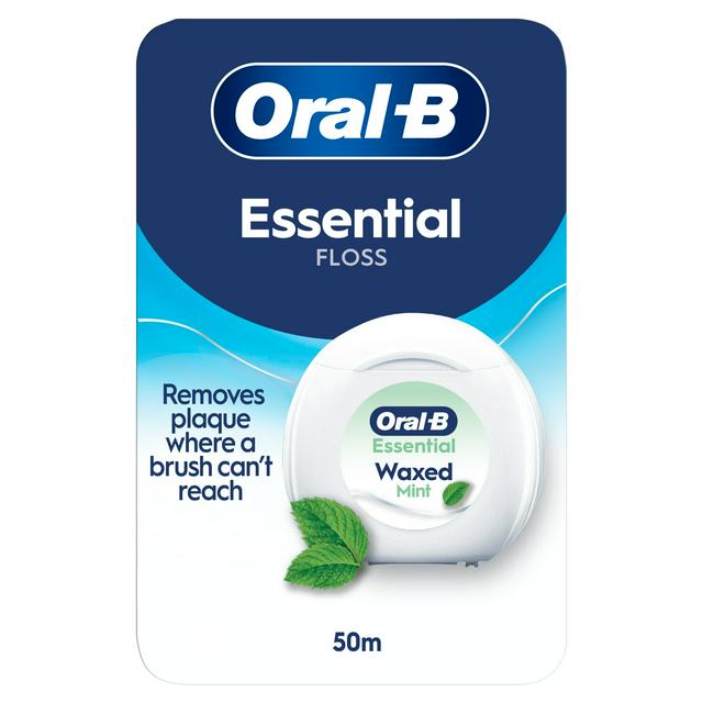 نخ دندان اورال بی مدل essential floss نعنایی Oral B Oral-B Essential Mint Floss 50M