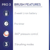 مسواک برقی اورال بی کراس اکشن Oral-B Pro 3 3000 Cross Action