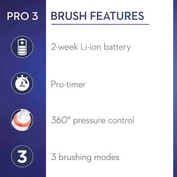 مسواک برقی اورال بی کراس اکشن Oral-B Pro 3 3000 Cross Action