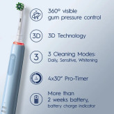 مسواک برقی اورال بی کراس اکشن Oral-B Pro 3 3000 Cross Action
