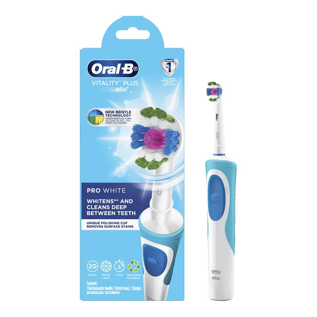 مسواک برقی اورال بی اصل Oral-B Vitality plus Pro white