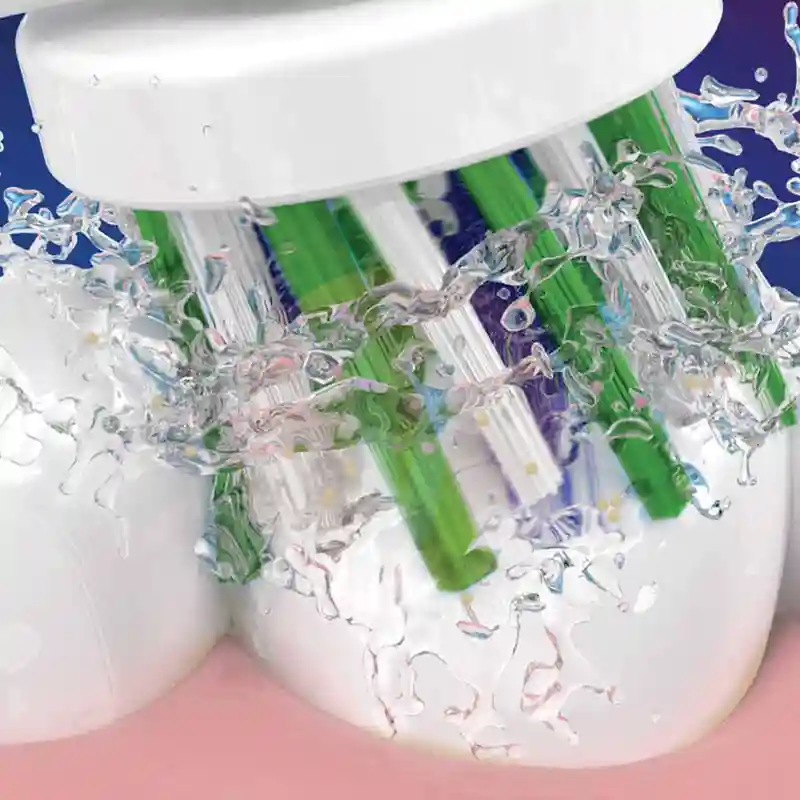 سری یدک مسواک برقی اورال بی 2 عددی سفید مدل Oral-b Cross Action Braun