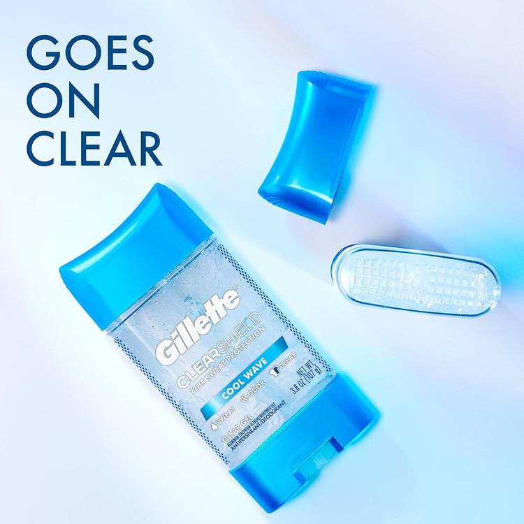 مام استیک ژله ای ضد تعریق ژیلت سری CLEAR SHIELD مدل COOL WAVE
