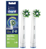 سری یدک مسواک برقی اورال بی 2 عددی سفید مدل Oral-b Cross Action Braun