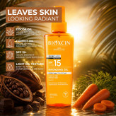 روغن ضد آفتاب و برنزه کننده بیوکسین BIOXCIN SPF15 حجم 200 میل