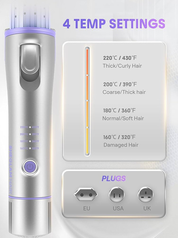 دستگاه فر کننده مو شیگلم مدل One Touch Airflow Styler Pro سایز 25 میلیمتر