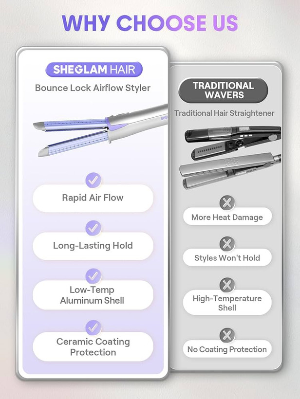 دستگاه فر کننده مو شیگلم مدل One Touch Airflow Styler Pro سایز 25 میلیمتر