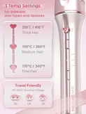 دستگاه فر کننده مو کرلی شیگلم بیبی پینک Cupid’s Charm One-Touch Instant Curler