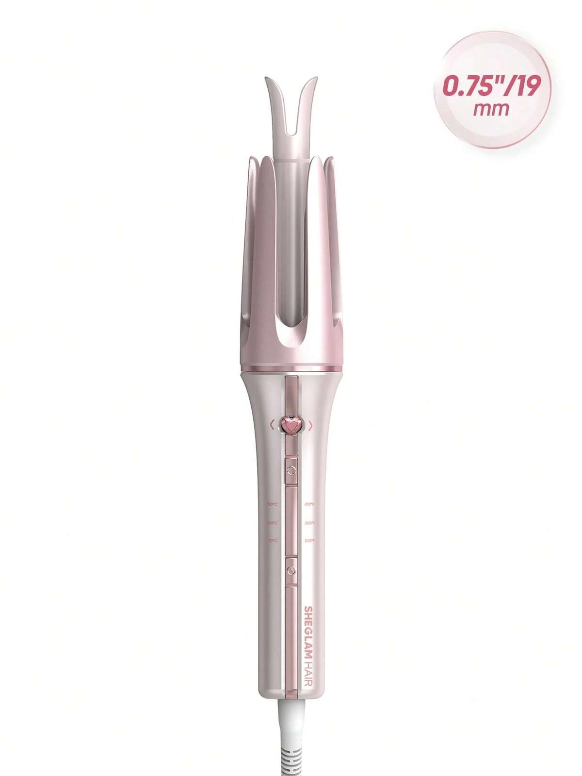 دستگاه فر کننده مو کرلی شیگلم بیبی پینک Cupid's Charm One-Touch Instant Curler 19mm