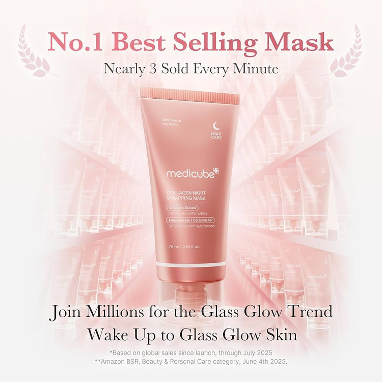 ماسک شب کلاژن مدی کیوب Medicube Collagen Night Wrapping Mask 75Ml