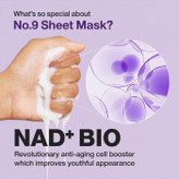 ماسک ضد چروک بایو لیفتینگ شماره 9 نامبوزین (Numbuzin No.9 NAD+ BIO Lifting-sil Full Face Mask)