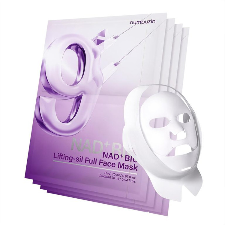 ماسک ضد چروک بایو لیفتینگ شماره 9 نامبوزین (Numbuzin No.9 NAD+ BIO Lifting-sil Full Face Mask)